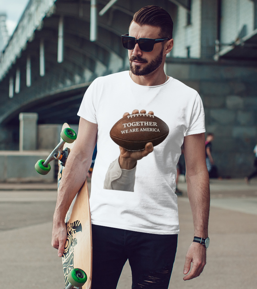 Together We Are America Football Unity 2025 2026 T-Shirt