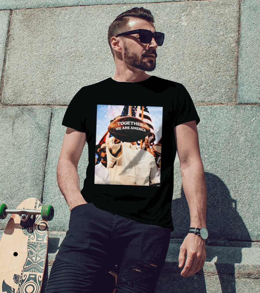 Together We Are America Bad Bunny Football T-Shirt