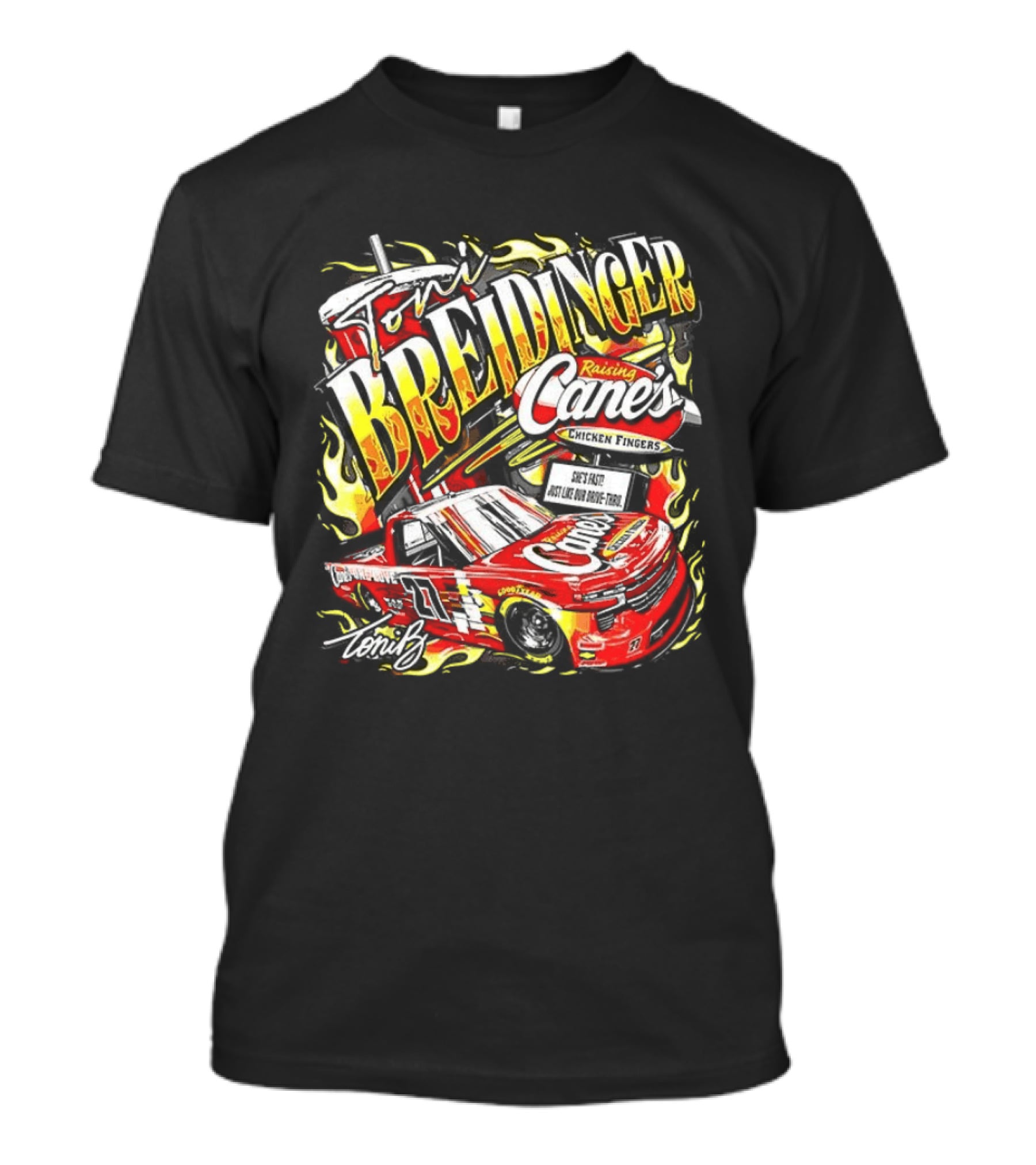 Raising Cane's Breidinger NASCAR Craftsman Truck Series Daytona 2026 T-Shirt