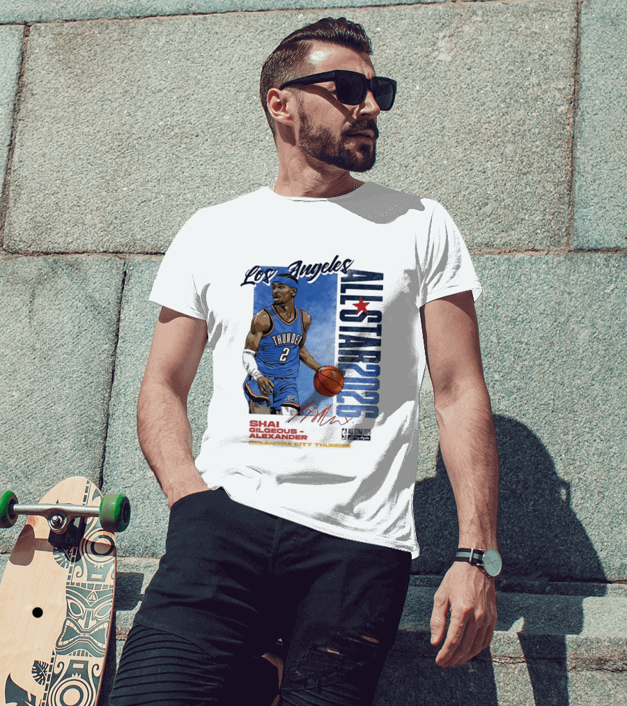 Los Angeles All Star 2026 Shai Gilgeous Alexander Oklahoma City Thunder T-Shirt