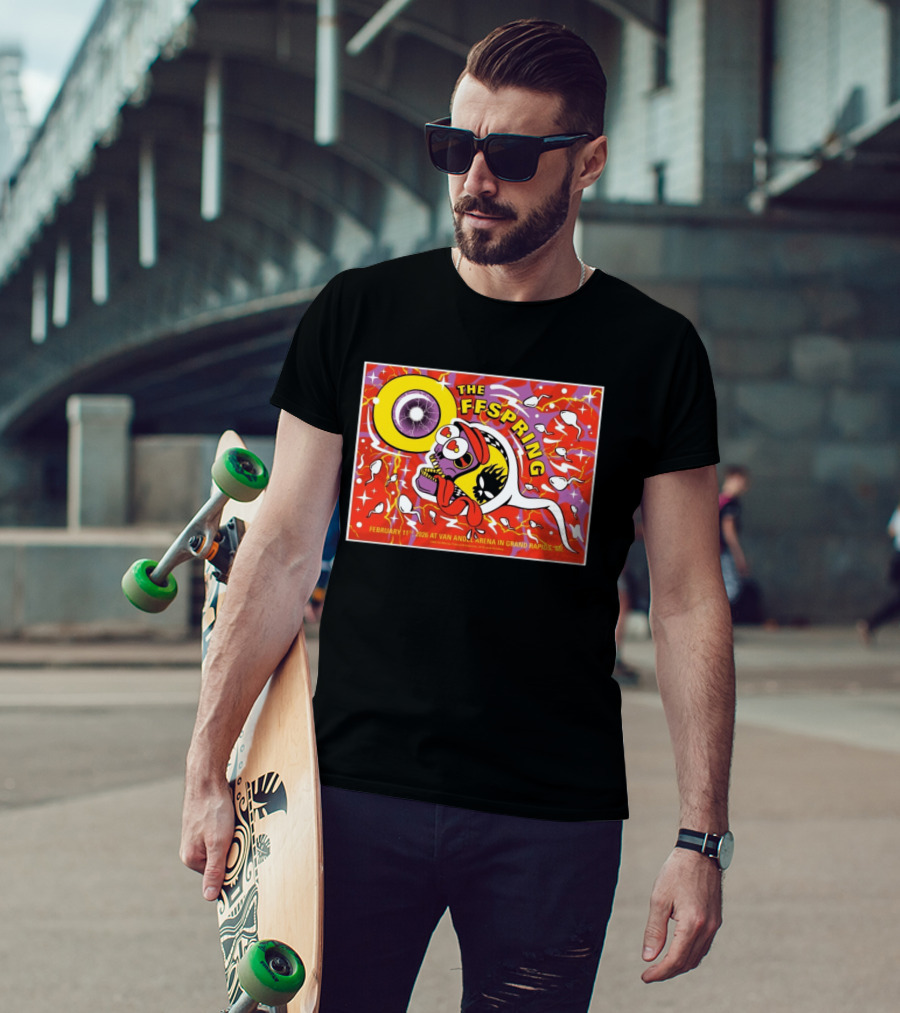 The Offspring February 11 2026 Van Andel Arena Grand Rapids MI Bold Psychedelic T-Shirt