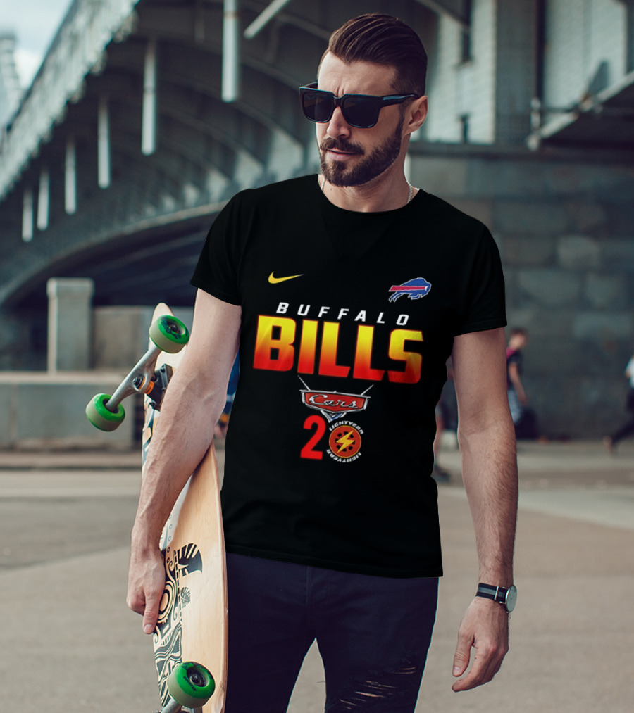 Buffalo Bills Nike Lightning Cars 20th Anniversary T-Shirt