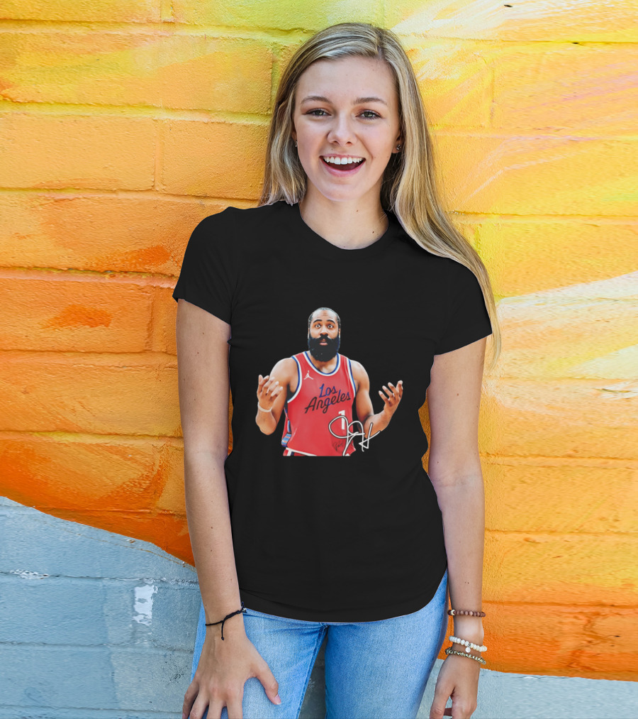 James Harden Los Angeles Basketball Jersey Player Collage T-Shirt