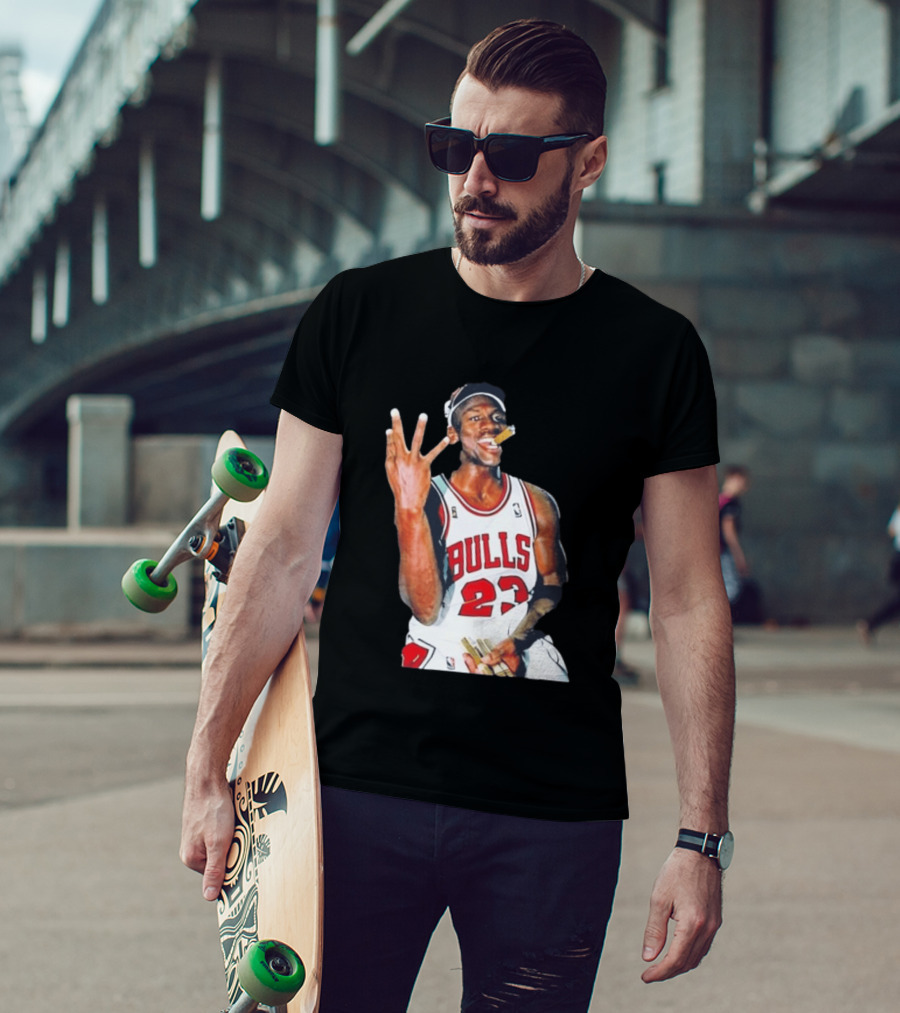 Giannis Antetokounmpo Mj Cigar Chicago Bulls 23 Basketball Legend T-Shirt