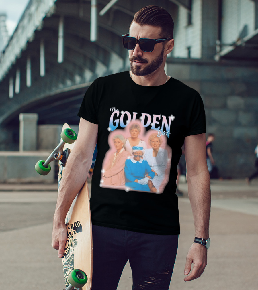 The Golden Girls TV Series Characters With Sparkling Pastel T-Shirt