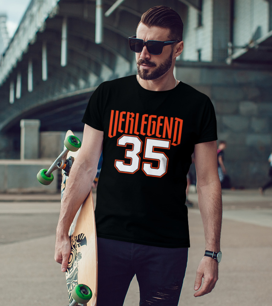 Verlegend 35 Detroit Tigers Justin Verlander Pitcher T-Shirt