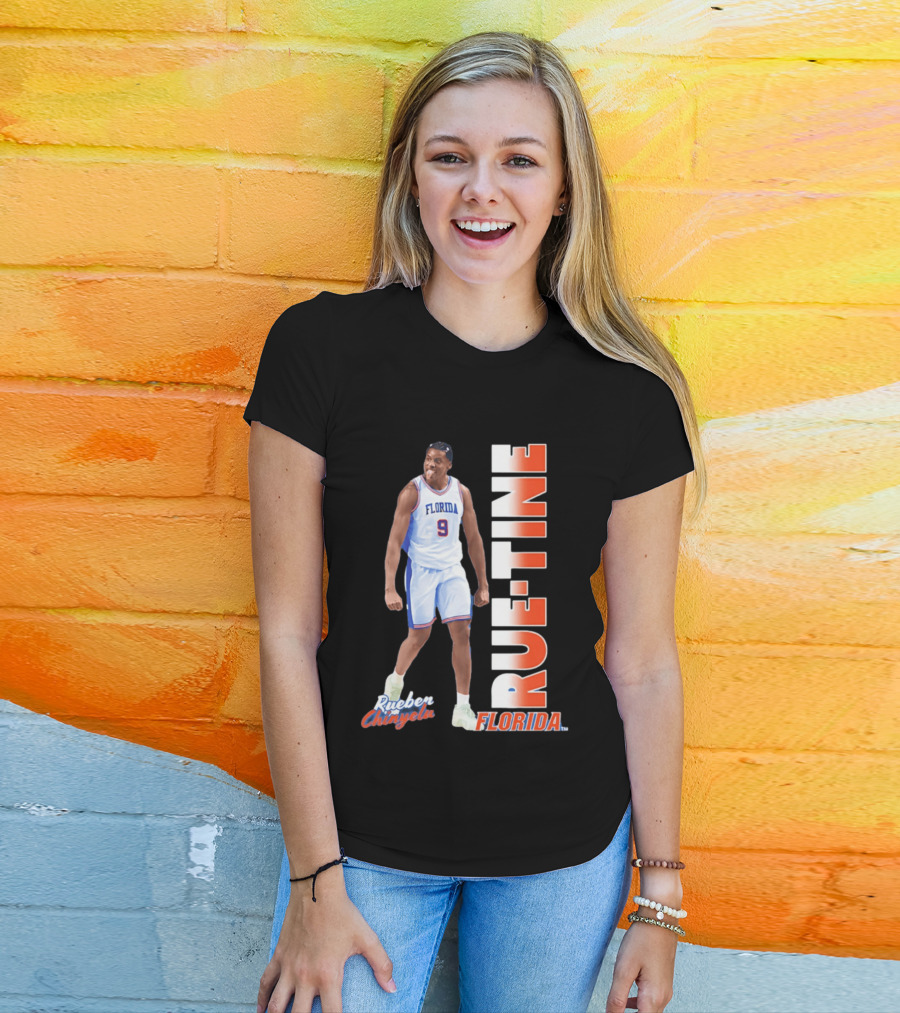 Rueben Chinyelu Florida Gators 9 RUE TINE Basketball T-Shirt
