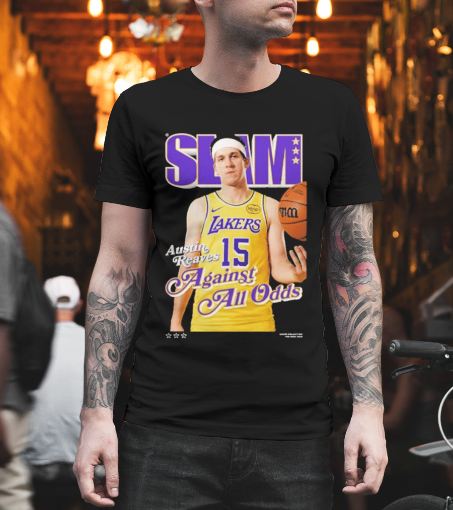 SLAM Cover Austin Reaves Against All Odds Los Angeles Lakers NBA T-Shirt