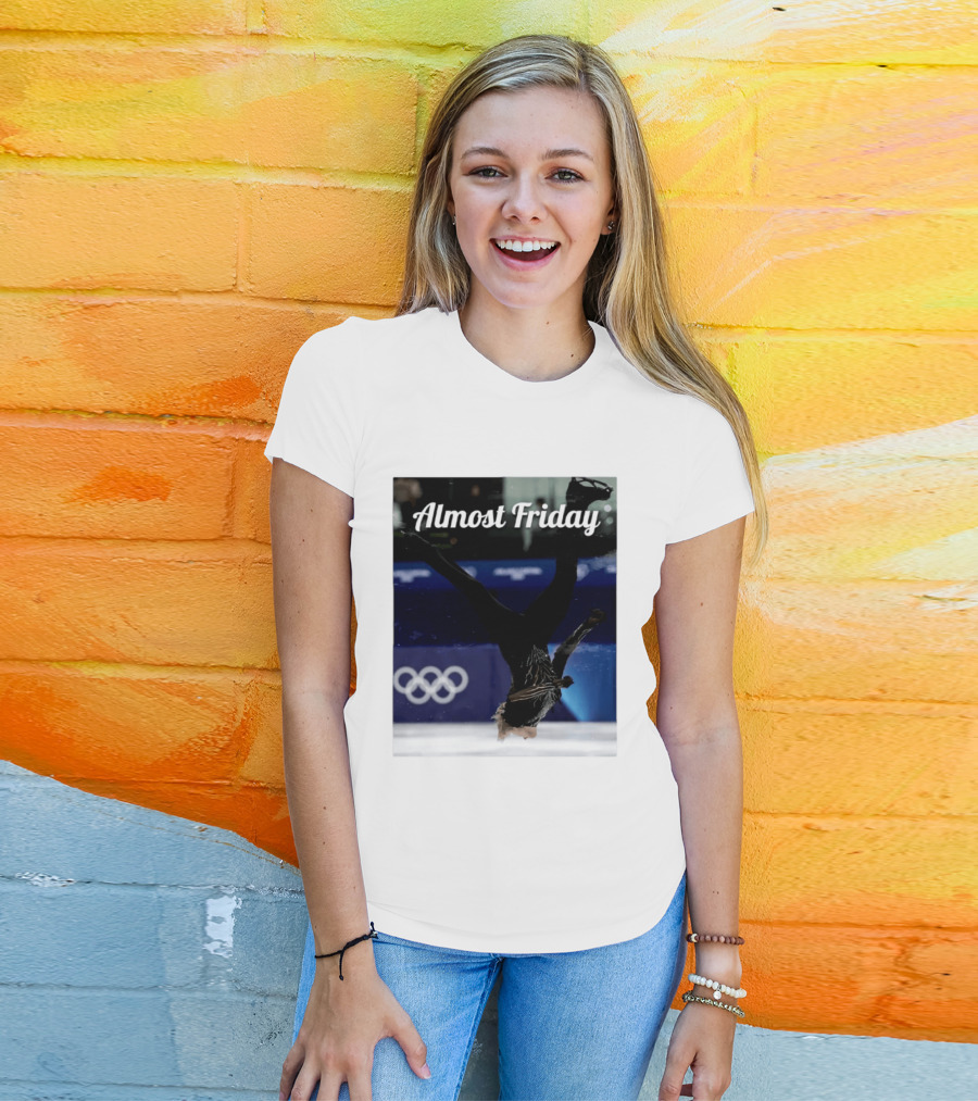 Almost Friday Skating Backflip Olympics Iconic Moment T-Shirt