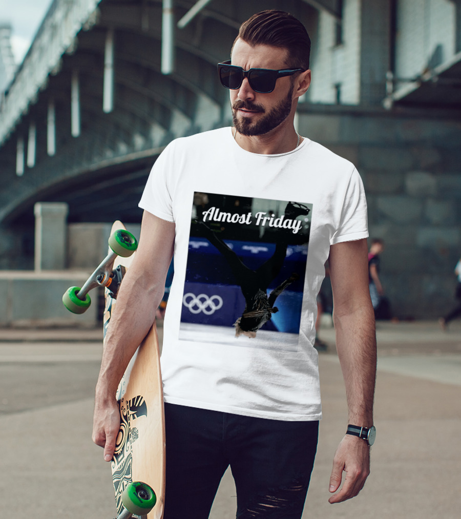 Almost Friday Skating Backflip Olympics Iconic Moment T-Shirt
