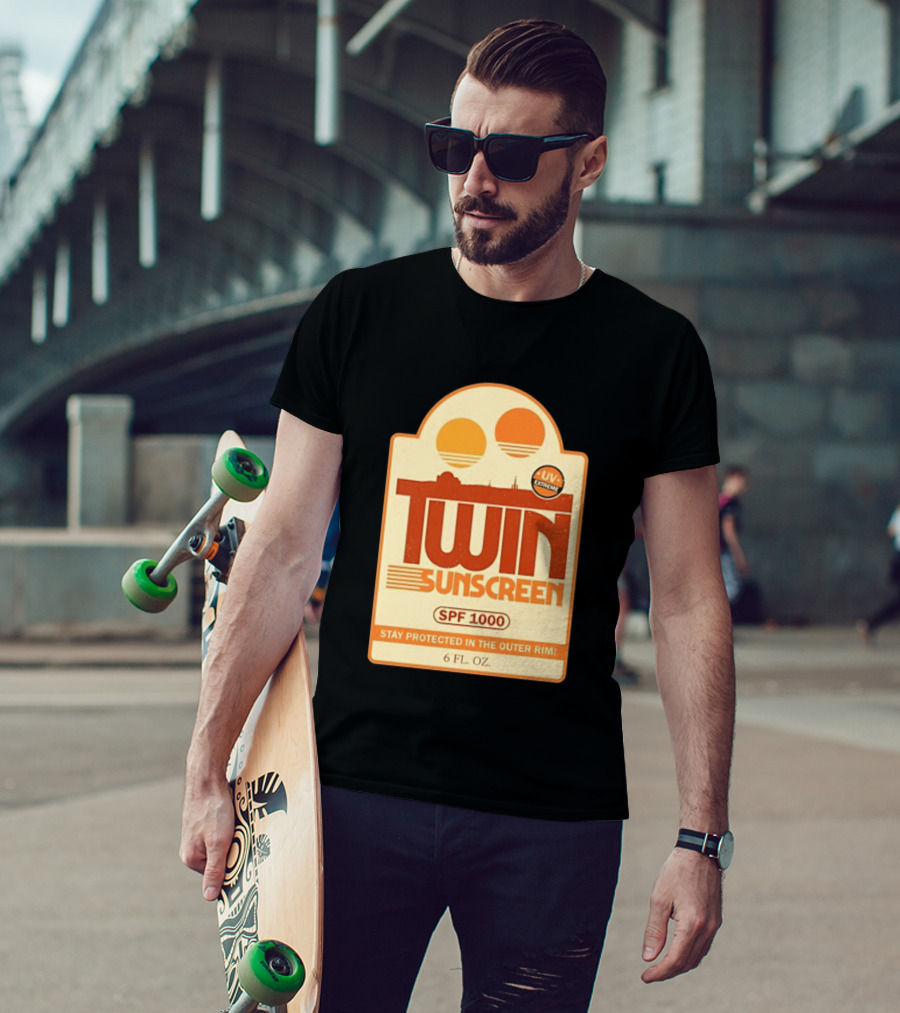 Twin Sunscreen SPF 1000 UV Extreme Stay Protected In The Outer Rim 6 Fl. Oz T-Shirt