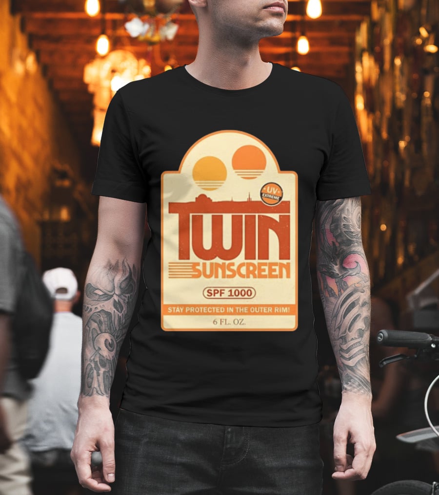 Twin Sunscreen SPF 1000 UV Extreme Stay Protected in the Outer Rim 6 Fl. Oz T-Shirt