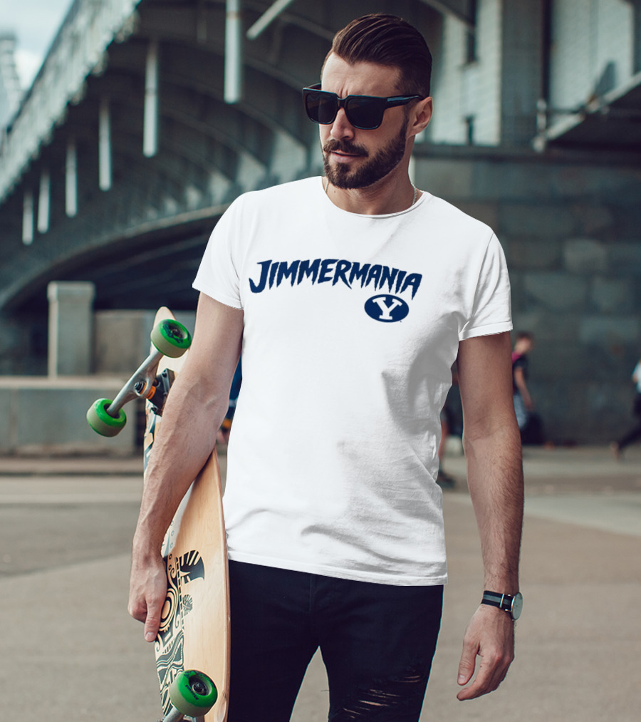BYU Basketball Jimmermania 32 Jimmer Fredette Y T-Shirt