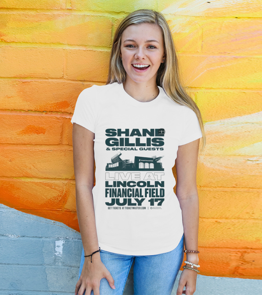 Shane Gillis And Special Guests Live At Lincoln Financial Field July 17 Event Promotion T-Shirt