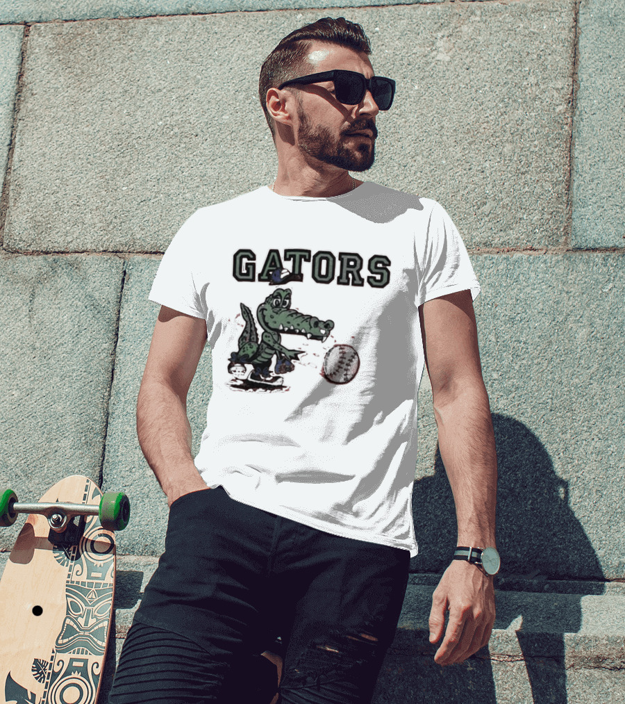 Florida Gators Basketball Mascot Image T-Shirt