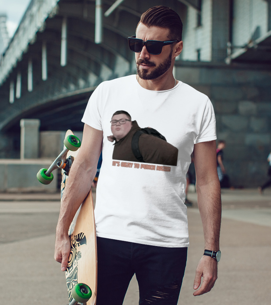 It's Okay To Punch Nazis Meme Iconic Phrase T-Shirt