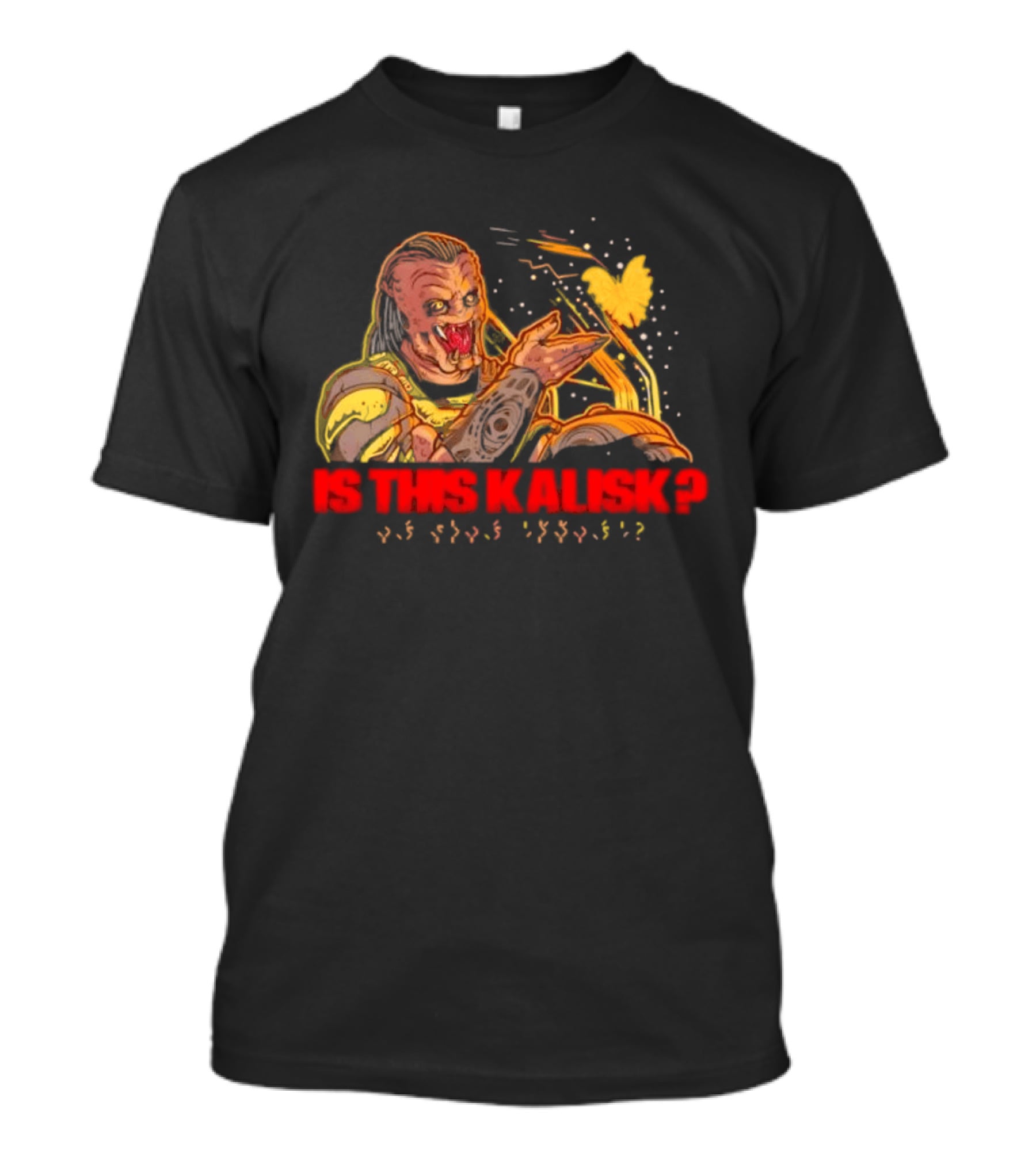 Is This Kalisk Monster Cartoon Character With Heart And Red T-Shirt