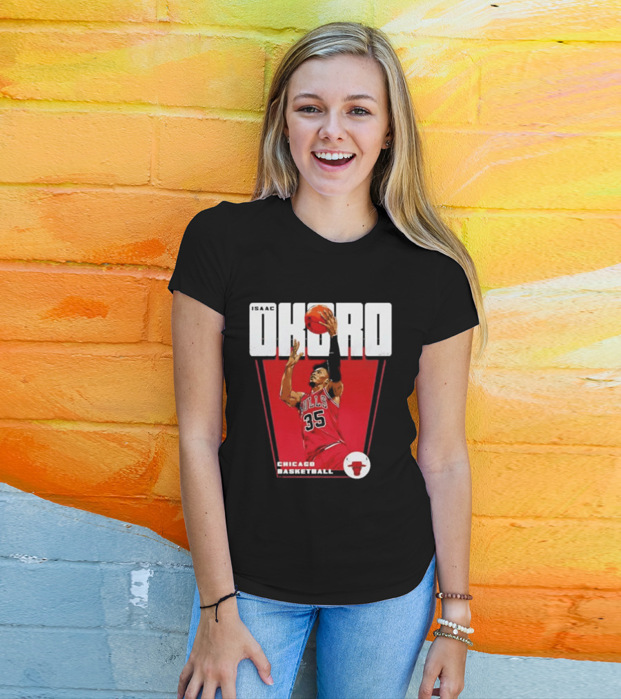 Chicago Basketball Okoro 35 Bulls Dunk T-Shirt