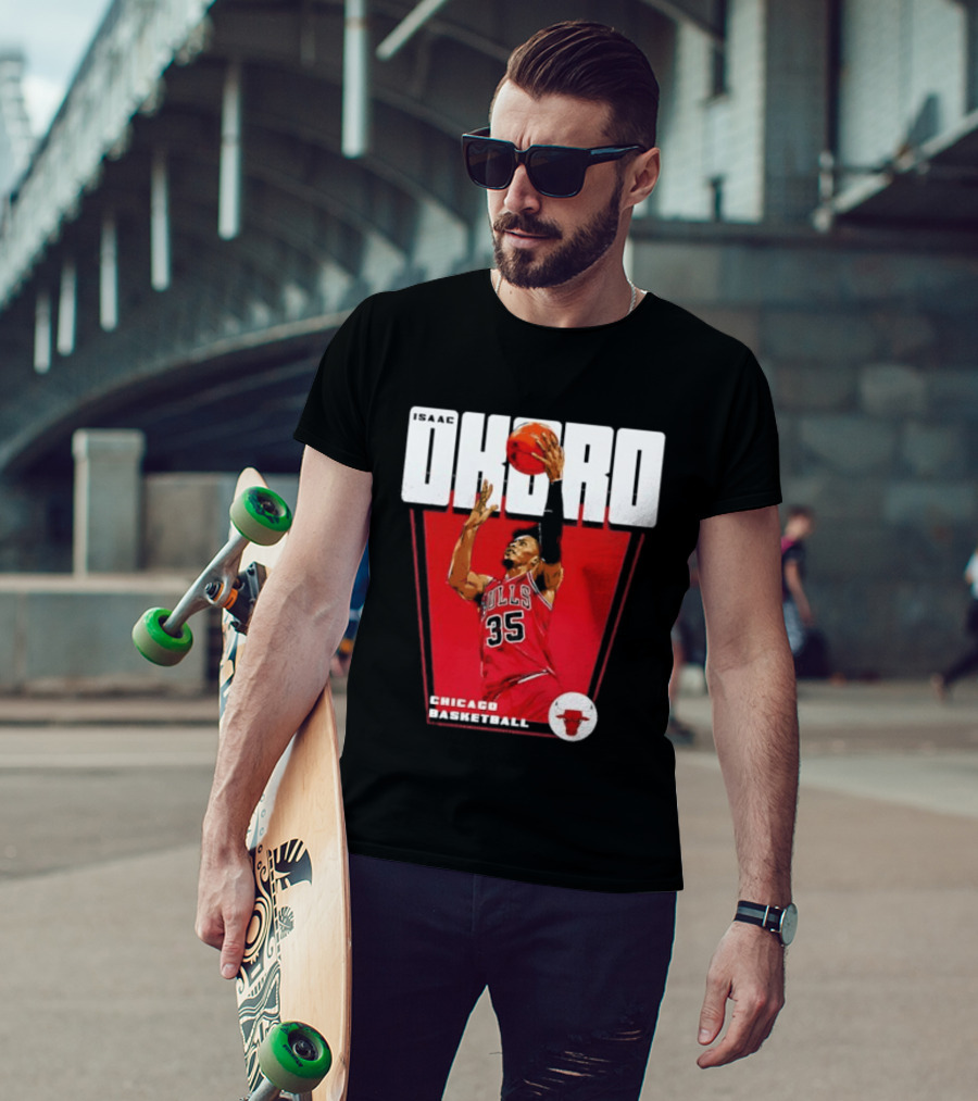 Chicago Basketball Okoro 35 Bulls Dunk T-Shirt