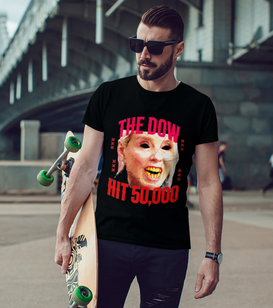 Pam Bondi The Dow Hit 50 000 Protest Epstein Files T-Shirt