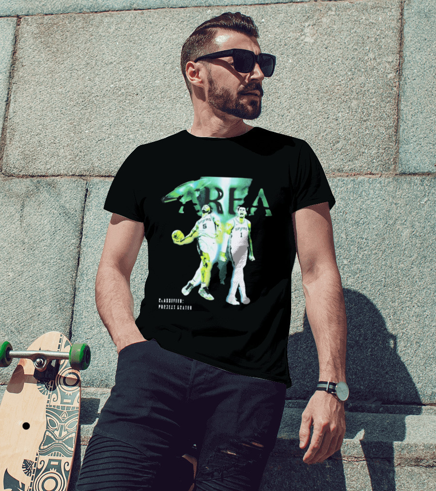 Stephon Castle Victor Wembanyama San Antonio Spurs Area 51 Basketball T-Shirt