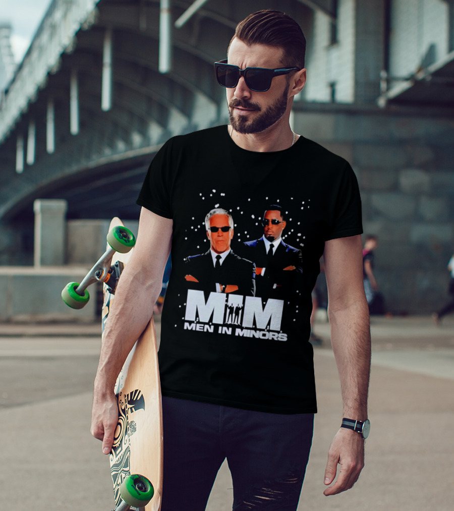 Men In Minors MIM Jeffrey Epstein Sean Combs T-Shirt