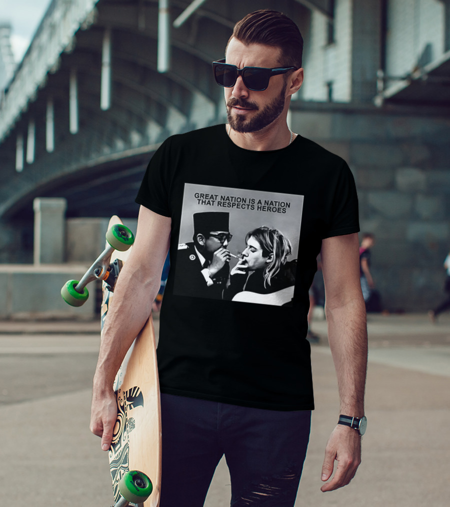 Great Nation Respects Heroes Iconic Figure Meeting T-Shirt