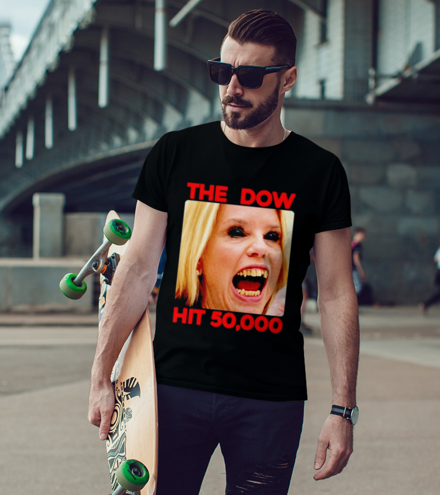 The Dow Hit 50000 Teeth Blonde Woman T-Shirt