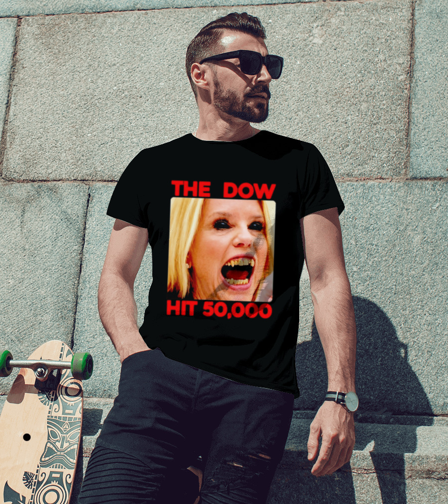 The Dow Hit 50000 Teeth Blonde Woman T-Shirt