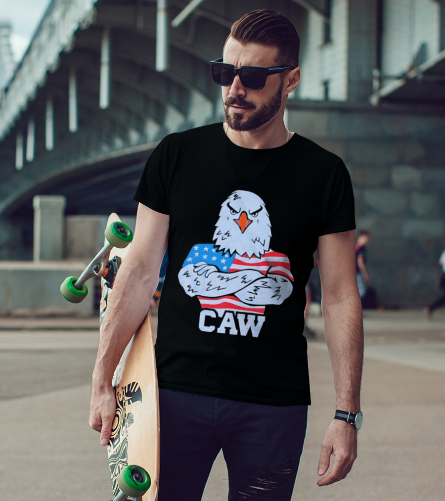 Eagle Caw American Flag Stars And Stripes T-Shirt