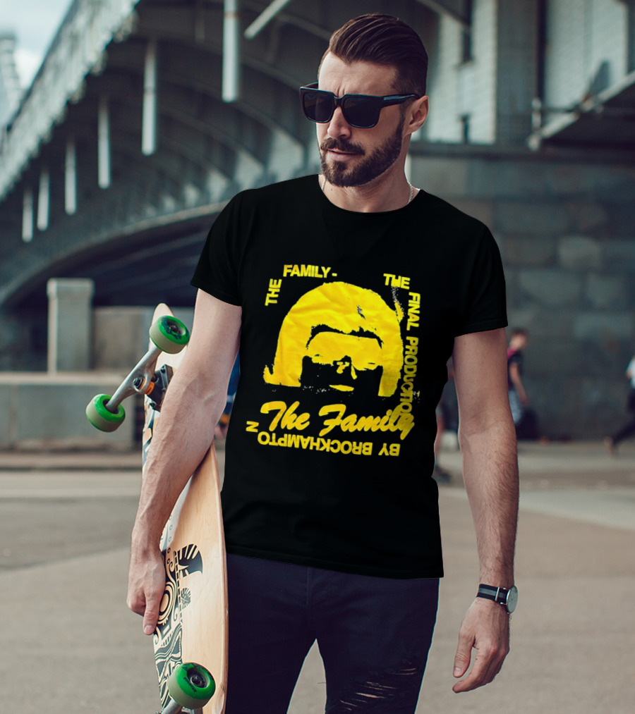 The Family The Final Production By Brockhampton Face Silhouette Yellow T-Shirt