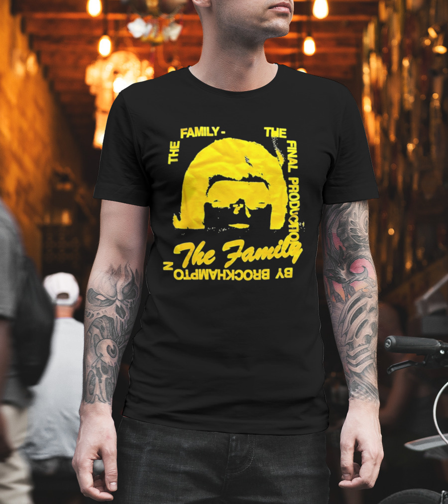 The Family The Final Production by Brockhampton Face Silhouette Yellow T-Shirt