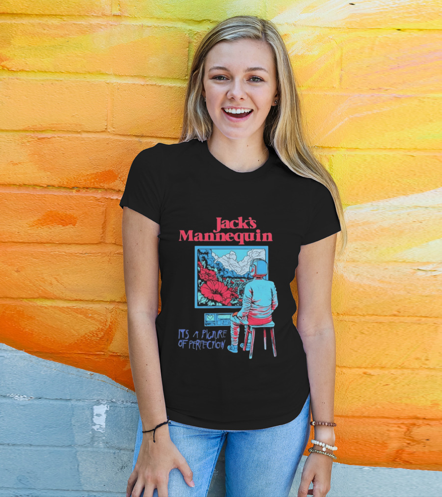 Jack's Mannequin It's A Picture Of Perfection Vibrant Robot Art Scene T-Shirt
