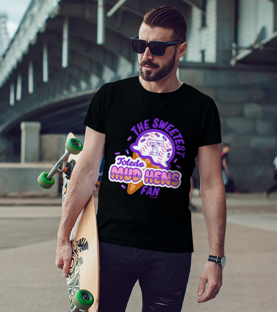 The Sweetest Toledo Mud Hens Fan Baseball Ice Cream T-Shirt