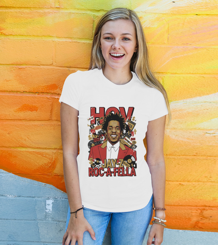 Jay Z Roc A Fella HOV Brooklyn Music Collage T-Shirt