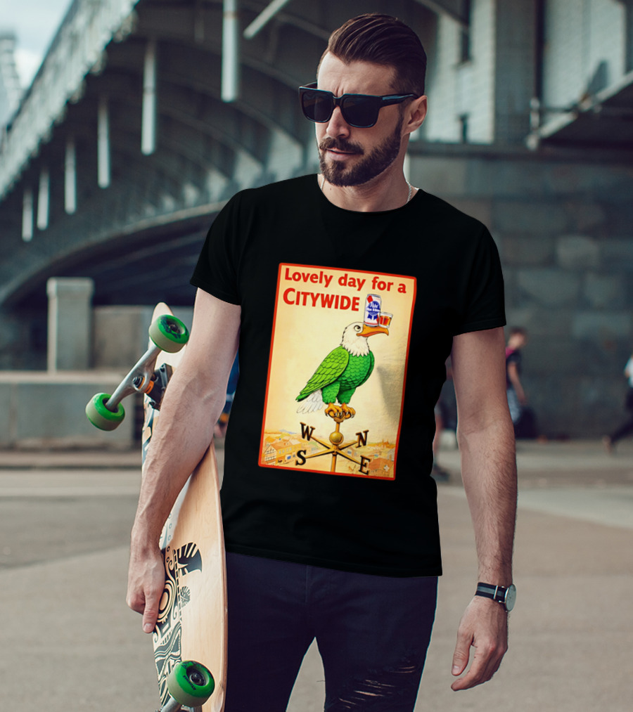 Lovely Day For A Citywide Pabst Blue Ribbon Beer Eagle T-Shirt