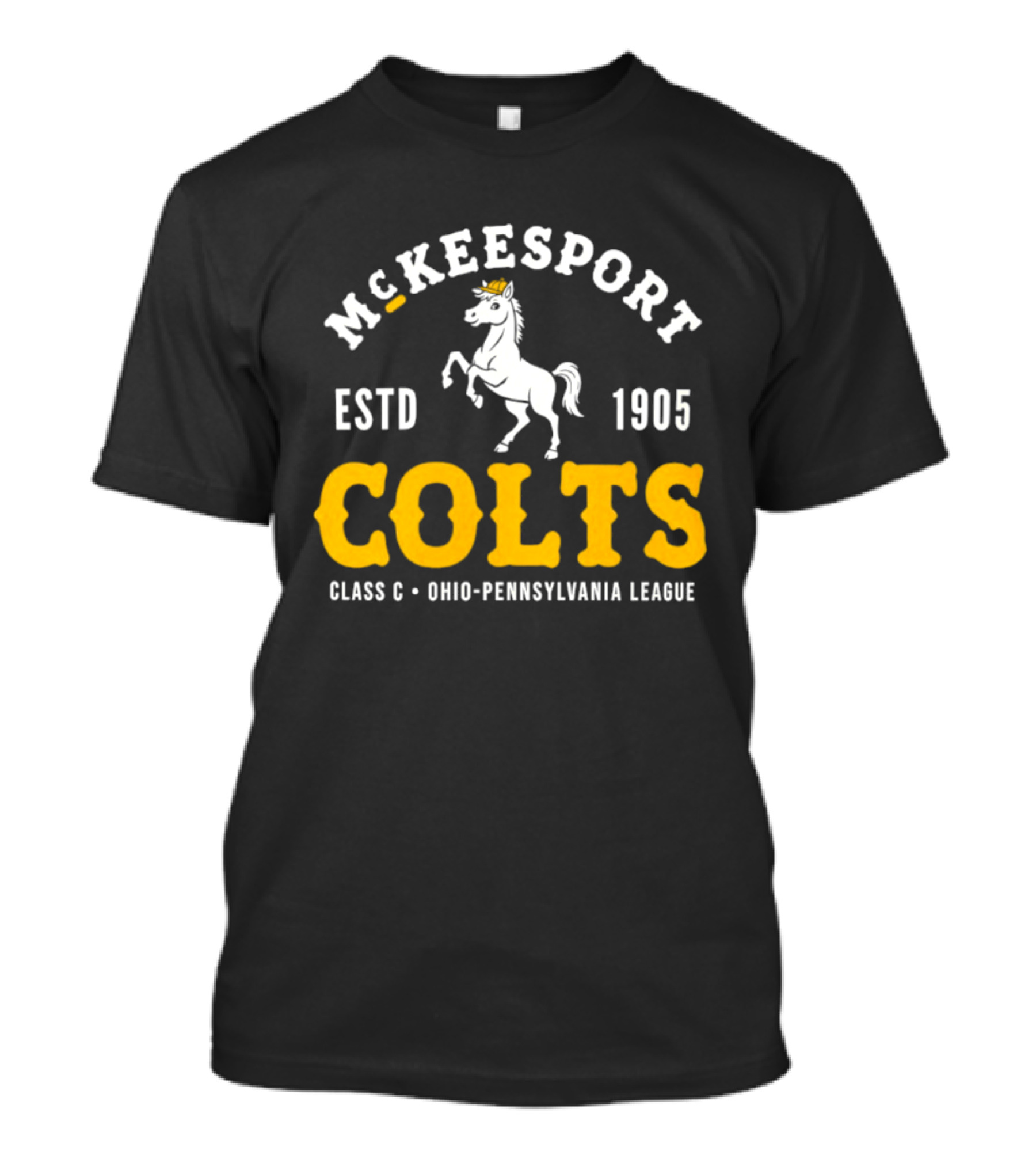 McKeesport Colts ESTD 1905 Class C Ohio Pennsylvania League T-Shirt