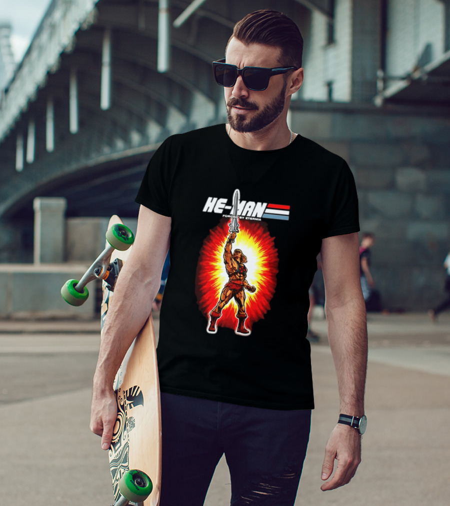 He Man Forged By Eternia Masters Of The Universe Power Sword Blast T-Shirt