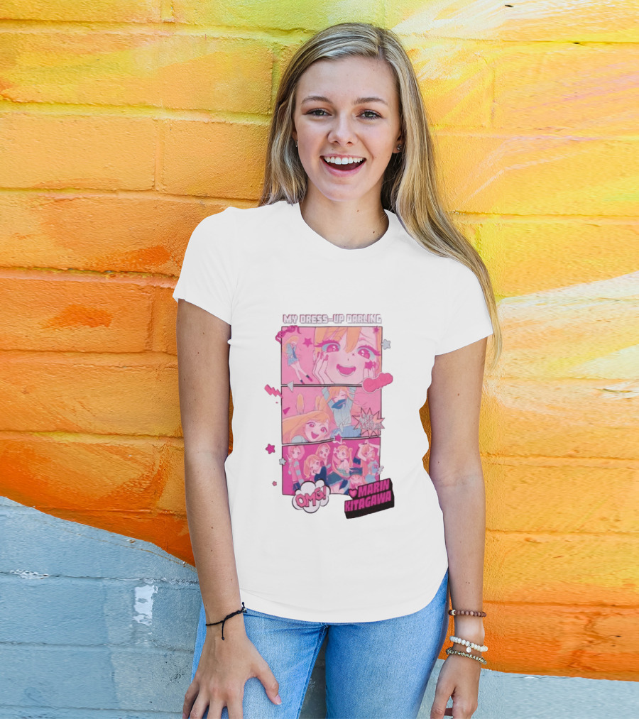 OMG Marin Kitagawa My Dress Up Darling Manga Panels T-Shirt