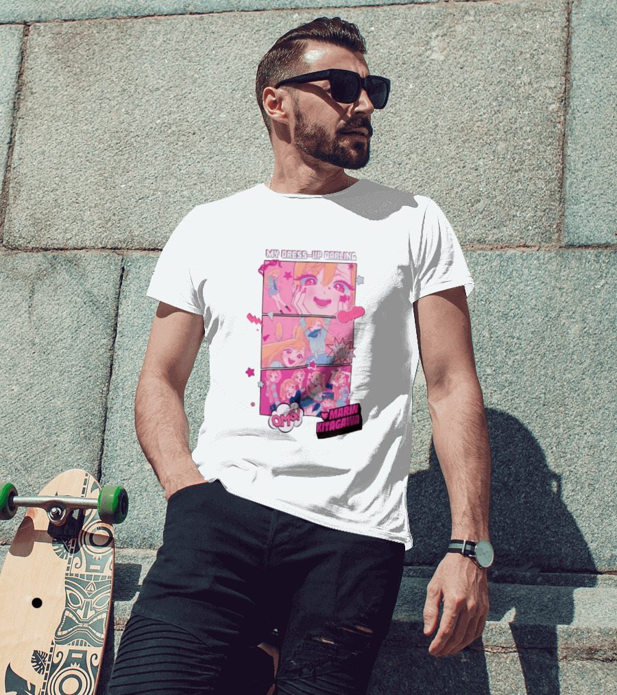 OMG Marin Kitagawa My Dress Up Darling Manga Panels T-Shirt
