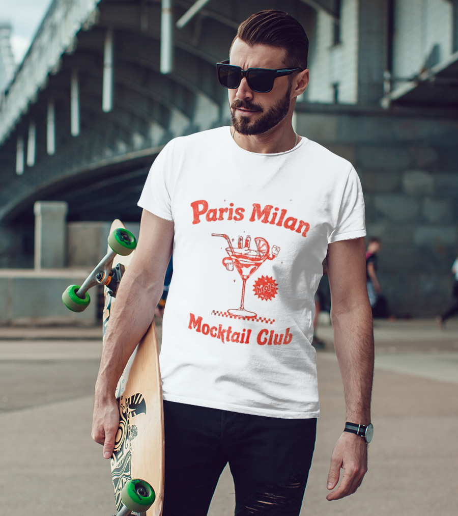 Paris Milan Mocktail Club Vintage Drink T-Shirt