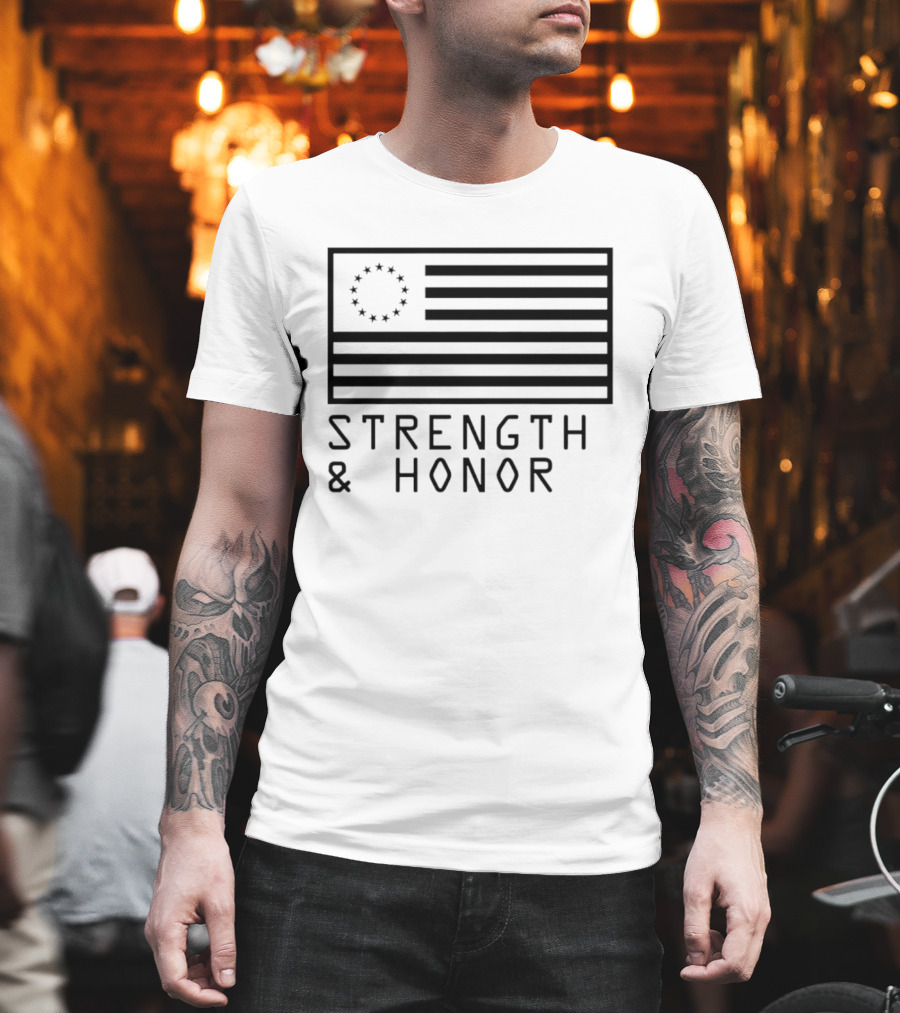 Strength & Honor Betsy Ross USA Flag T-Shirt