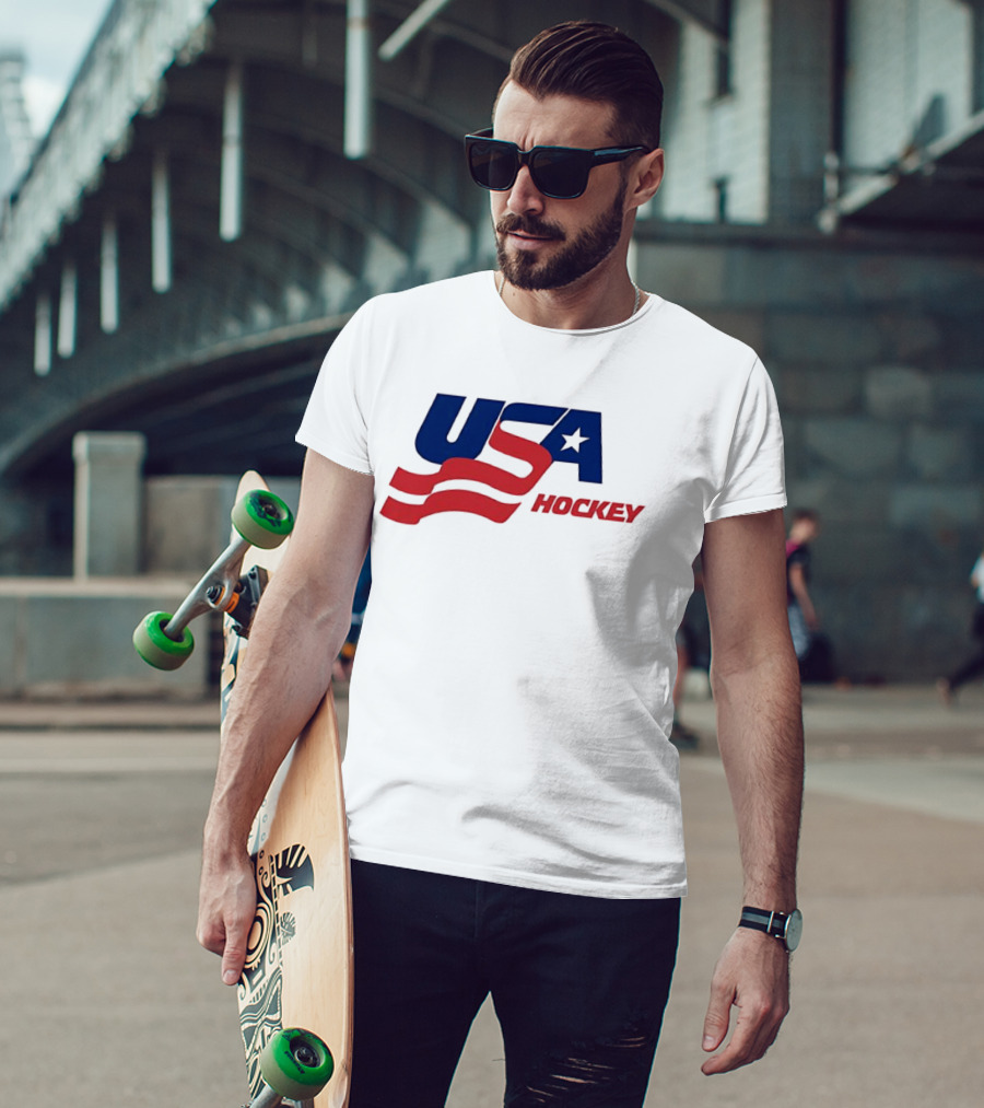 USA Hockey Flag Team Ice T-Shirt