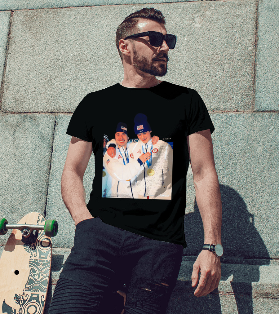 Team USA Golden Goal 2026 Milano Cortina Winter Olympics Celebrating Victory T-Shirt