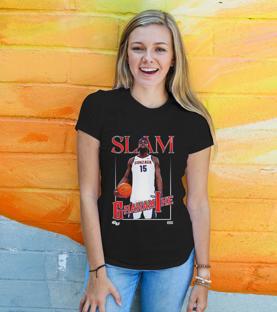 Graham Ike Gonzaga Bulldogs Slam Basketball 15 T-Shirt