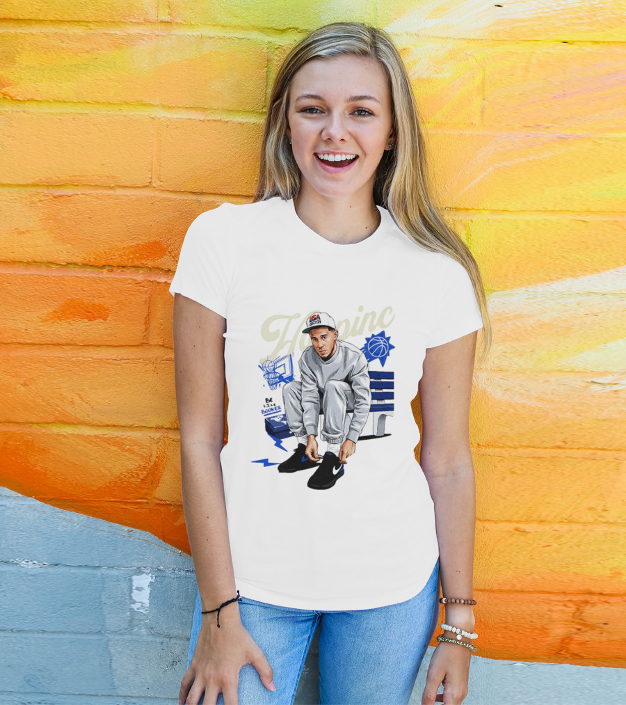 Hooping USA Basketball Player Be Like Book Bench Sneakers T-Shirt