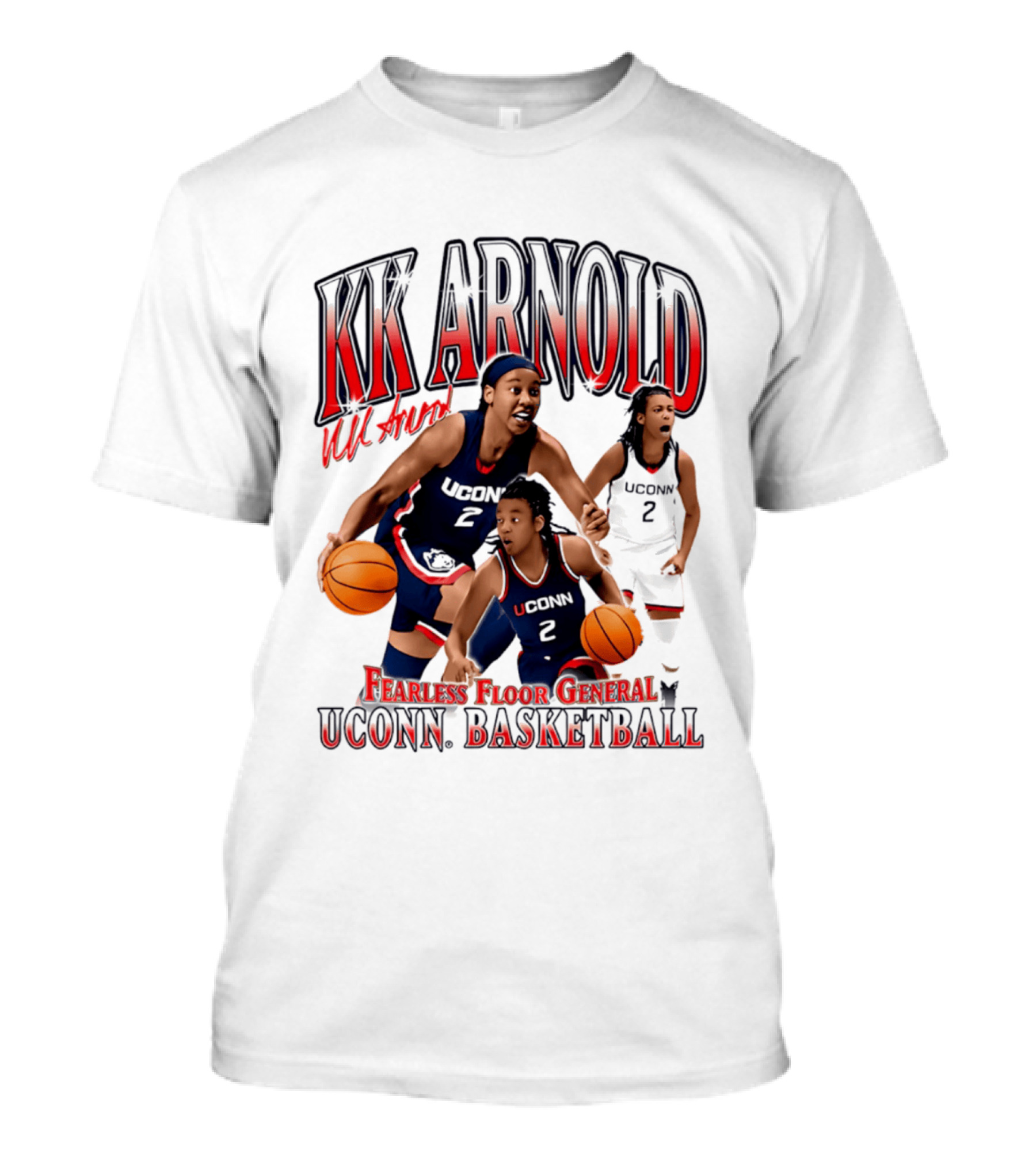 KK Arnold UConn Basketball Fearless Floor General T-Shirt