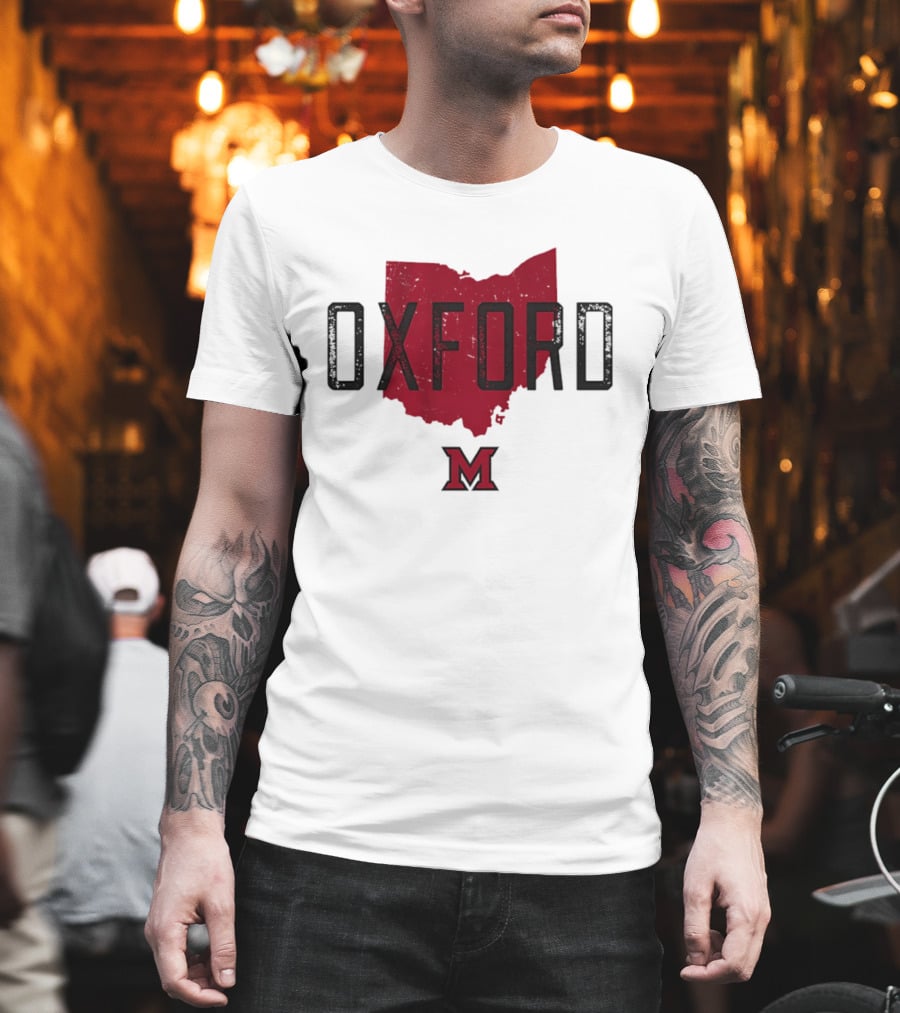 Miami RedHawks Oxford Ohio State M Logo 2026 T-Shirt