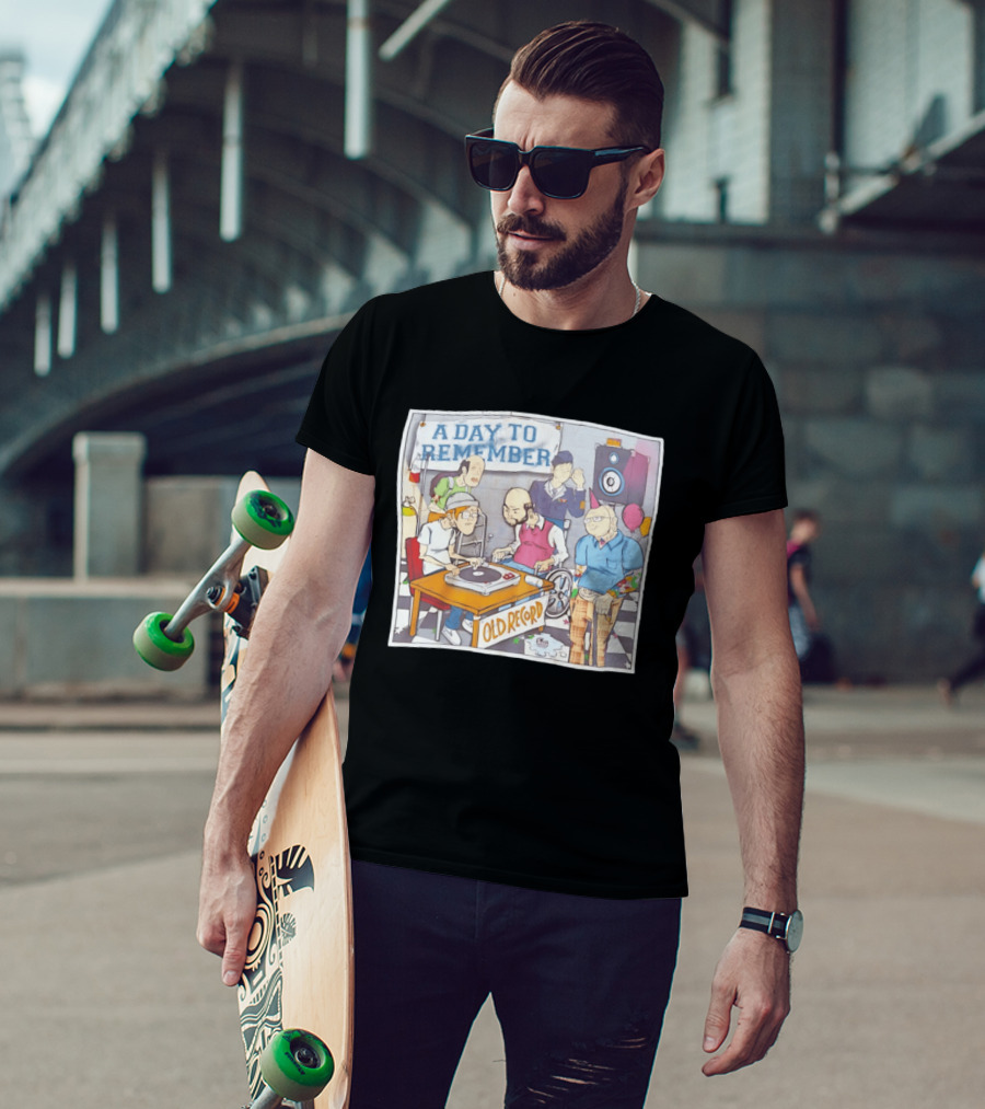 A Day To Remember Old Record Turntable Party Scene T-Shirt