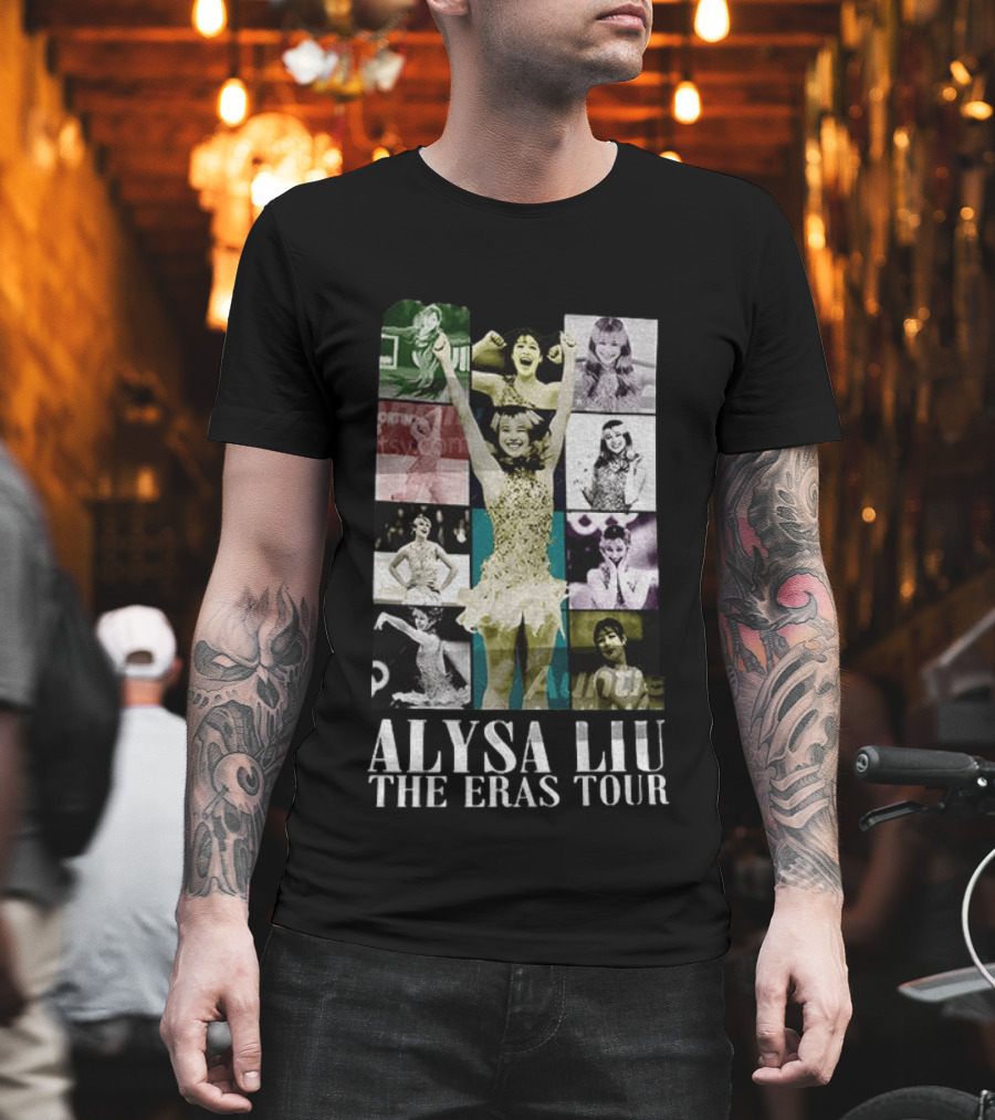 Alysa Liu The Eras Tour Ice Skating Athlete Collage Vintage Winter Olympic T-Shirt